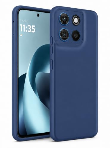 Image of FIRST MART Matte Silicone Back Cover for Motorola G Max - Blue