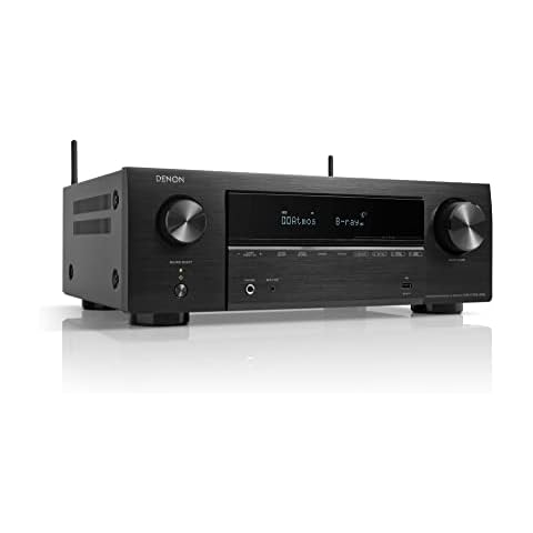 Denon AVR-X1700HDAB 7.2-Kanal AV-Receiver, Hifi Verstärker mit Dolby Atmos, DTS:X, 6 HDMI Eingänge und 1 Ausgang, 8K HDMI, Bluetooth, WLAN, AirPlay 2, HEOS Multiroom, Alexa kompatibel, Schwarz Cover