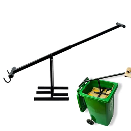 Müllpresse für Zuhause 60–240L | Höhenverstellbare Mülltonnenpresse & Abfallpresse für Restmüll, Papiertonne & Kartonagen | Stabile Müllverdichter-Presse mit verstellbarem Griff – Bin Trash Compactor