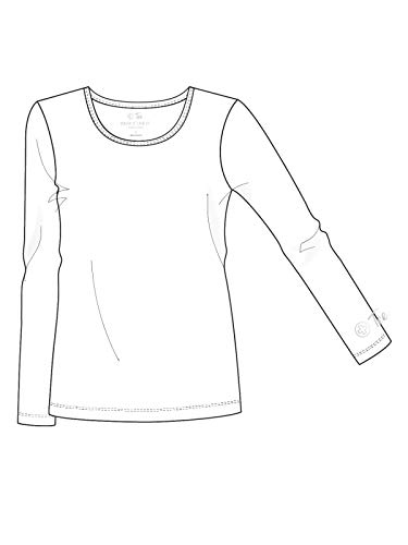 Allure By White Cross Women's Long Sleeve Crew Neck Solid Stretch T-Shirt Small Navy #TOP1