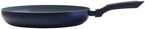 Seller photo: IMUSA USA Blue Ceramic Fry Pan with Soft Touch Handle, 12 Inch, 12"