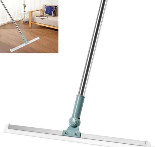 Aluminum 50-Inch Rotating Floor Squeegee, Heavy Duty Bathroom Wiper with 180-Degree Swivel Head,Multifunctional Magic Broom Floor Squeegee with Long Handle Adjustable|DAS-P1286-image-36