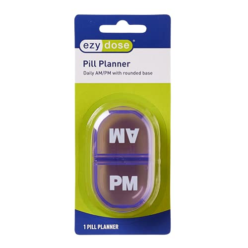 Image of EZY DOSE Daily AMPM Pill Reminder, Colors Vary, 1 Count (Pack of 4)