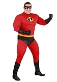 Fun Costumes Disney Pixar The Incredibles Mr. Incredible Plus Size, Red Superhero Suit for Halloween or Cosplay Dress-Up 3X