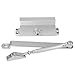Dioche Heavy Duty Adjustable Fire Rated Door Closer Suits Commercial Industrial Doors 25 35kg Capacity Silver 162mm x 19mm 1 Hour Fire Test 1000000 Cycles Left Right Hand Installation
