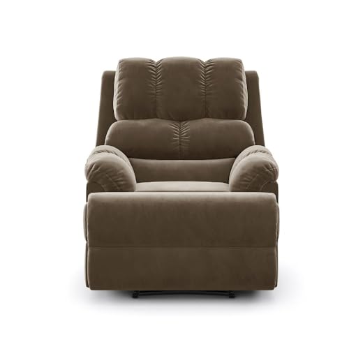 Image of Wakefit Recliner | 3 Year Warranty | Recliner Sofa 1 Seater, XpertGRID Technology, Designed for Supreme Comfort & Relaxation, Easy DIY Assembly, 145 kg Weight Capacity, Virelia (Stone)