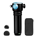 Masajeador eléctrico, pistola de masaje profesional de tejido profundo, masajeador de mano, pistola de masaje deportiva, 5 velocidades con 3 cabezales de masaje para aliviar el dolor de tensión