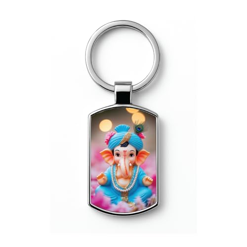 Image of Premium Printed Metal Keychain for Men & Women | High-Definition Artwork Print | Durable Key Ring for Car, Bike, Home & Office Keys | Stylish Decorative Key Holder Gift