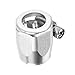 X AUTOHAUX 5 Pcs AN6 Hex Car Hose Finisher Flexible Rubber Pipe Clamp with Screw Band Adapter Fitting for Oil Fuel Water Tube Silver Tone