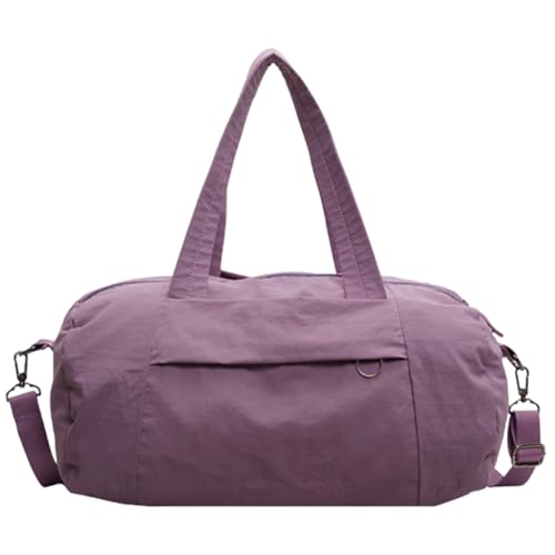 Sac de fitness spacieux violet grand format pour le sport et bagage cabine femme