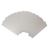 JECOMPRIS 12 Stück Teiliges Mikrowellen Glasfaserscheiben aus Hitzebeständigem Mica Isolations und Schutzplatten Mikrowellengeeignete Ersatzabdeckung gegen Öl und Brandschäden