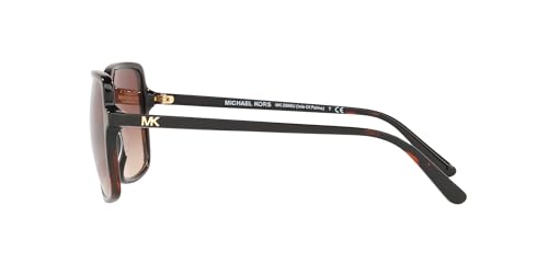 Michael Kors Women's 0MK2098U Sunglasses, Dark Havana/Brown Shaded, 56 - Image 4