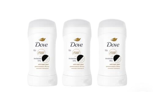 Image of Dove Advanced Care Anti-Perspirant Cream Invisible Dry, Pack of 3, Deodorant for Women with Pro-Ceramide Technology for 72 Hours of Protection Against Sweat, 50 ml