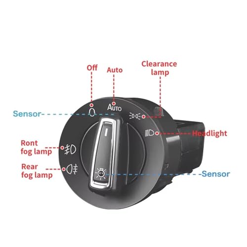 Interruptor luz faros con sensor inteligente que activa las luces automáticamente 5