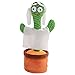 Cactus, juguete de Peluche Para Danza Cactus - Muñeca electrónica Con Canto y Danza de Peluche de Cactus Para niños - 3 canciones en inglés (pilas)