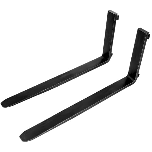 4000 Lbs Skid Steer Pallet Fork Frame Attachment, 48" Fork Blades, Quick Tach Tractor
