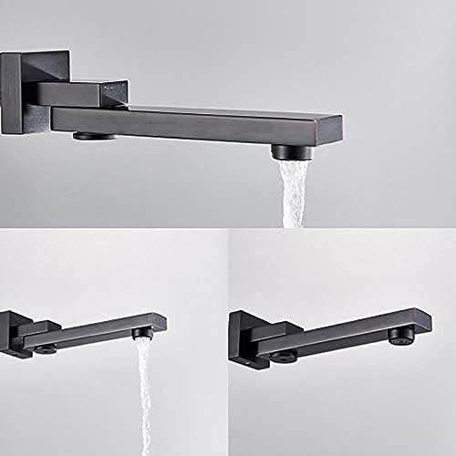Ensemble douche pluie plafond bronze noir anti-calcaire pour rénovation salle de bain - 2