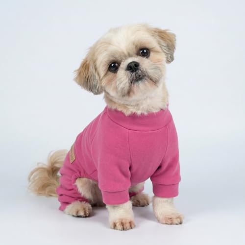 Pijama para perros que evita temblores por frío con mameluco polar Fitwarm XL 8