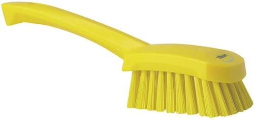 Image of Vikan 41926 Brush,Washing,Stiff,10 inch,PP /PBT,Yellow