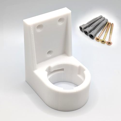 Printbtw Soporte de pared para robot cortacésped Ecovacs GOAT G1, G1-800 y G1-2000 Beacon (incluye tornillos), color blanco