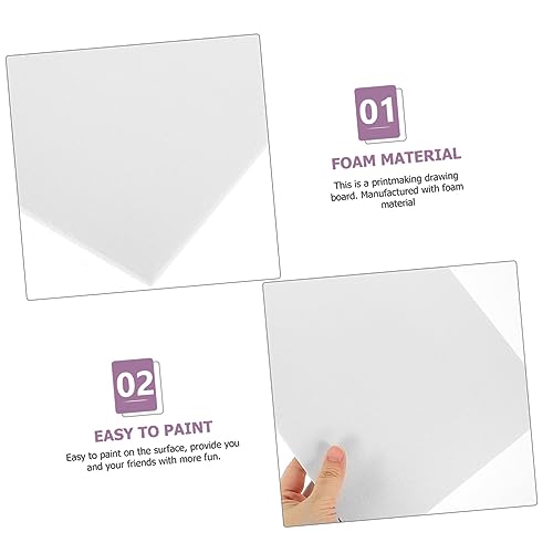 10 Folhas De Placa De Espuma Para Artesanato Cartolina Branca Faça Você Mesmo Espumas De Papel Supri