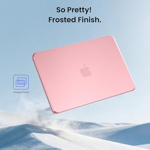 Image of BlueSwan Compatible with 2026 MacBook Neo Case 13-inch with A18 Pro chip A3404, 100% Match Official Color, Sturdy Protective Hard Shell, Ultra-Thin Mac Cover, Pink, Matte Laptop Skin