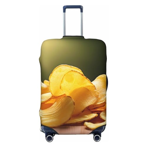 Travel Luggage Cover Anti-Scratch Suitcase Cover Protector Elastic Thicken Luggage Protector Washable Baggage Covers Potato Chips Suitcase Sleeve Fit 18-32 Inch Luggage Small