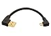 Produktbild KRS - SW8 - USB 2.0 A auf Micro-B Kurz USB SYNC short cable kabel Datenkabel Ladekabel 90° gewinkelt