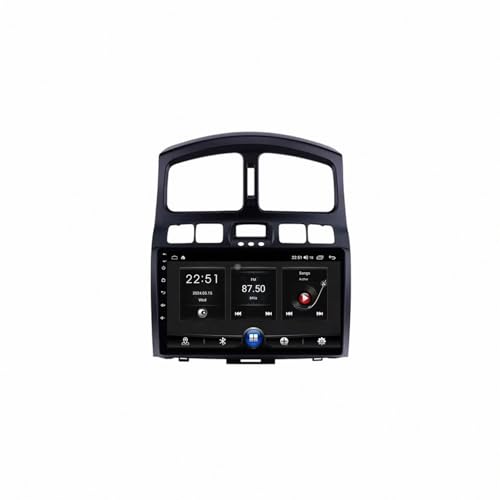 Navegación GPS 2 DIN para Hyundai Santa Fe con Siri y Bluetooth manos libres