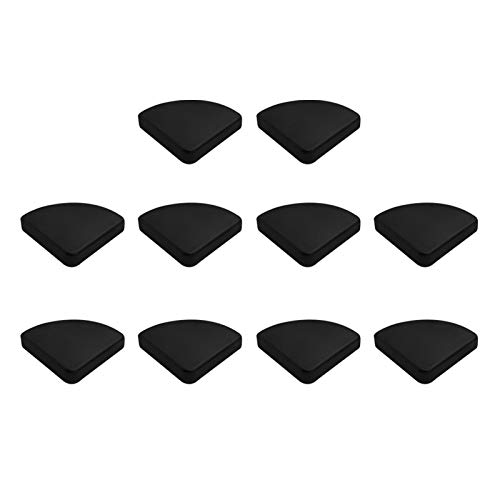Lot de 10 protections d'angle de sécurité pour enfants, protection de coins pour meubles contre les coins tranchants, super douces pour meubles, tables, bureaux, lits, murs Cover