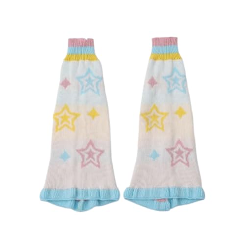 Image of kawaii Winter Leg Warmers Knitted Cute Subculture Half Sleeve Foot Leg Warm Socks Cycling Christmas Gift Women