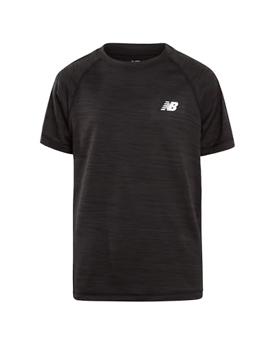 New Balance Boys' T-Shirt - Classic Cotton Active T-Shirt for Boys' - Kids Youth Crewneck Short Sleeve Shirt (8-20)