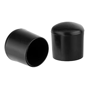 S&S-Shop 16 Stuhlbeinkappen Ø 10-32mm Schwarz Polyethylen