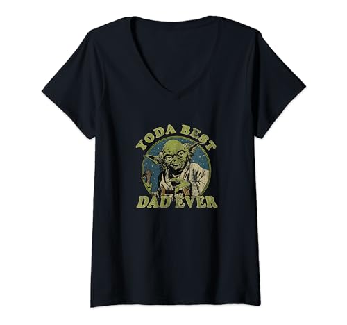 T-shirt Yoda Best Dad Ever pour femme au quotidien et sorties geek