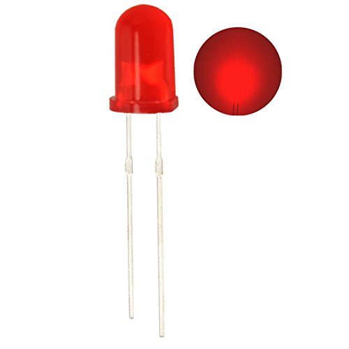 100pcs Ultra Bright 5mm LED Light Emitting Diode Diffused Red