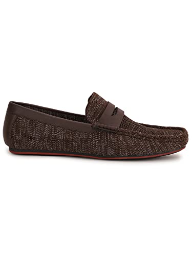 Image of Bata Mens Maserati Brown Loafers