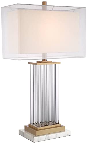 Lámpara de mesa Viena Full Spectrum 29" cristal blanco
