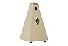 Wittner Metronome Taktell Pyramid Shape System Maelzel Series 810 - Solid wood casing - With bell - Matte natural maple - Mechanically wound - No batteries required - Made in Germany #1