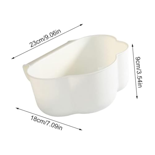 Caneca colgante para basura de cocina color blanco miniatura 2