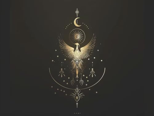 Peinture Diamant 5D Phoenix Lune 70x90 cm | Cadeau Créatif Idéal