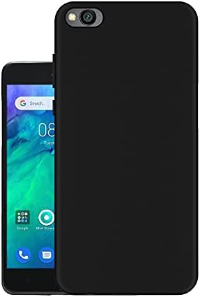 HELLO ZONE Exclusive Matte Finish Soft Back Case Cover for Redmi Go - Black