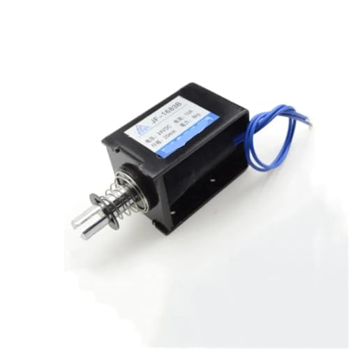 Électroaimant solénoïde DC 24V 10A JF-1683B push pull cadre ouvert course 20mm force 8kg - 7