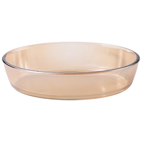 Image of The Better Home Zeno (1.6L) Borosilicate Glass Baking Tray For Microwave Oven | Baking Dish | Baking Pan | Bake & Serve Dish | Bakeware | Glass Bowl For Microwave | Dishwasher Safe (Oval)