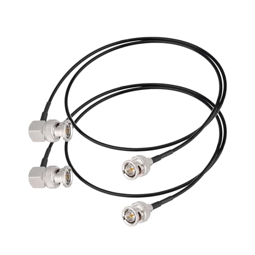 Cable BNC SDI de 75 ohmios Yuslao en ángulo recto de 2 pies para cámaras BMCC y monitor CCTV
