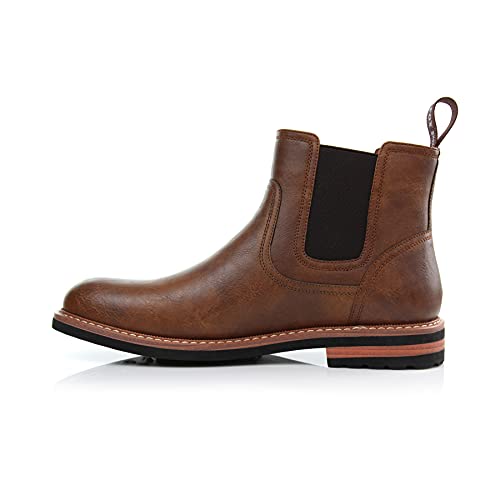 Image of Polar Fox Men's Classic High-Top Chelsea Boot | Stylish Slip-On Ankle Boot for Dress, Casual & Formal Wear