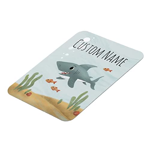 Custom Blanket With Name Personalized Baby Blanket With Shark Pattern Soft Plush Flannel Throw Blanket For Baby Kids Girls Boys Adults Families 60 X 80 Inches #TOP5