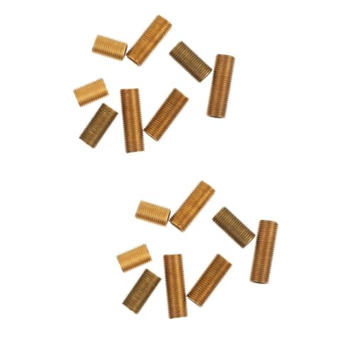 OUNONA 2sets DIY Lamp Rod Set 1 Bag Brass Threaded Dowel Rods Light Connecting s Professional Thread 8pcs*2