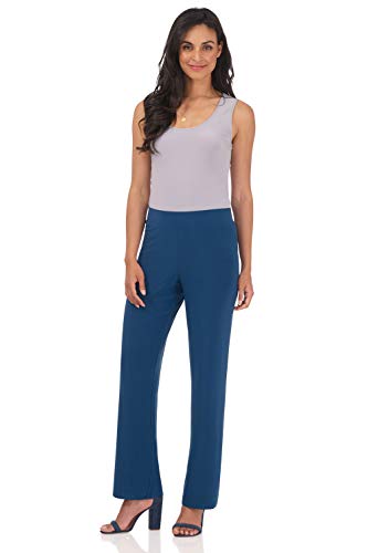 Rekucci Travel in Style Women's Soft Knit Classic Straight Leg Pant4