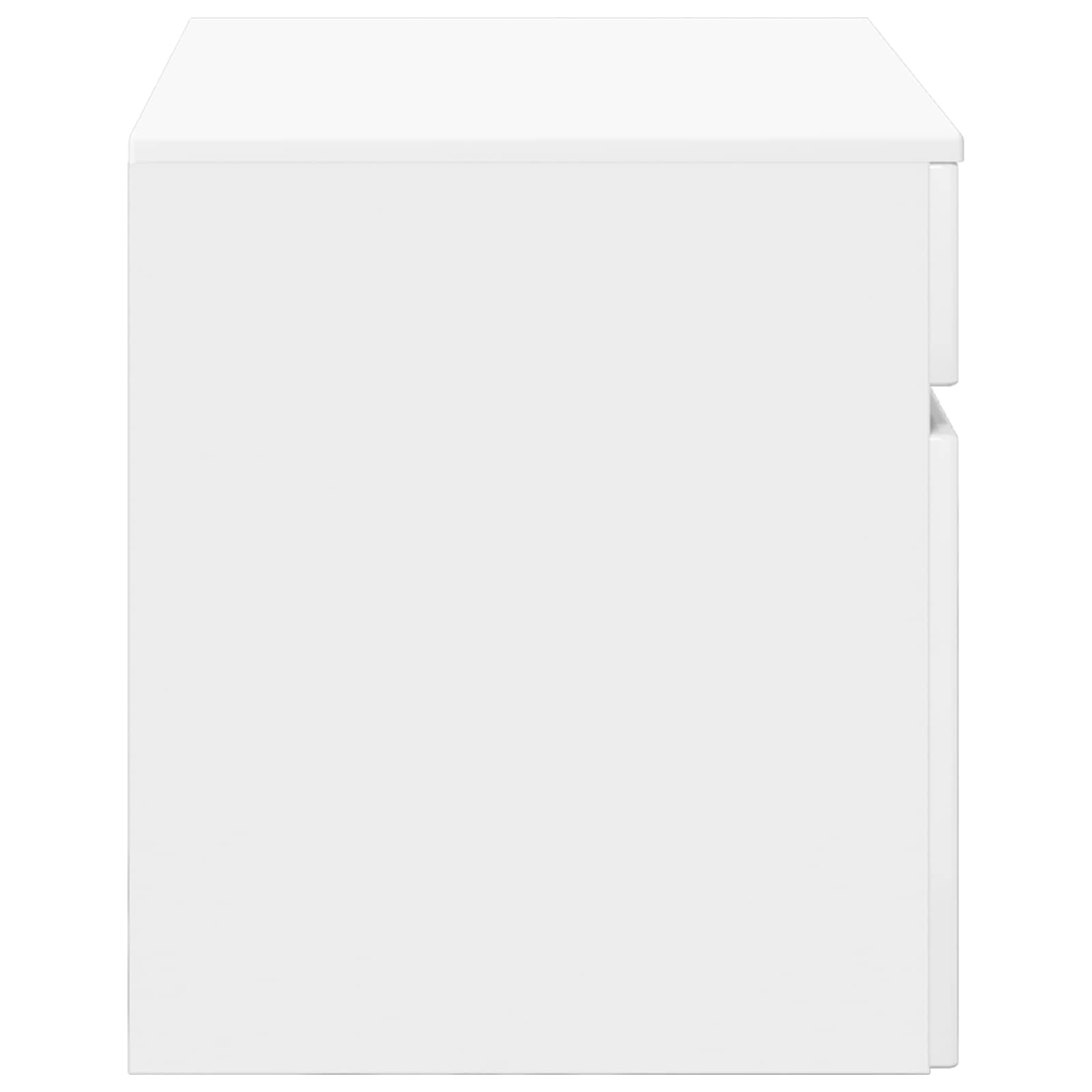 Armadietto da bagno da parete in legno bianco lucido, 59 x 44,5 x 50 cm, con molto spazio, porta e mensola, ideale per mobili da bagno, sottolavabo e WC degli ospiti