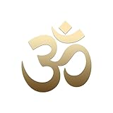 Om Symbol Sticker Vinyl Decal Notebook Car Window Laptop 4' x 4' (Gold)